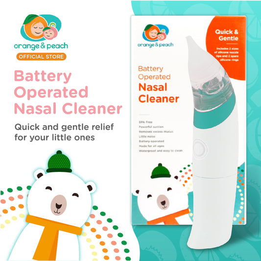 Orange and Peach Battery Operated Nasal Cleaner