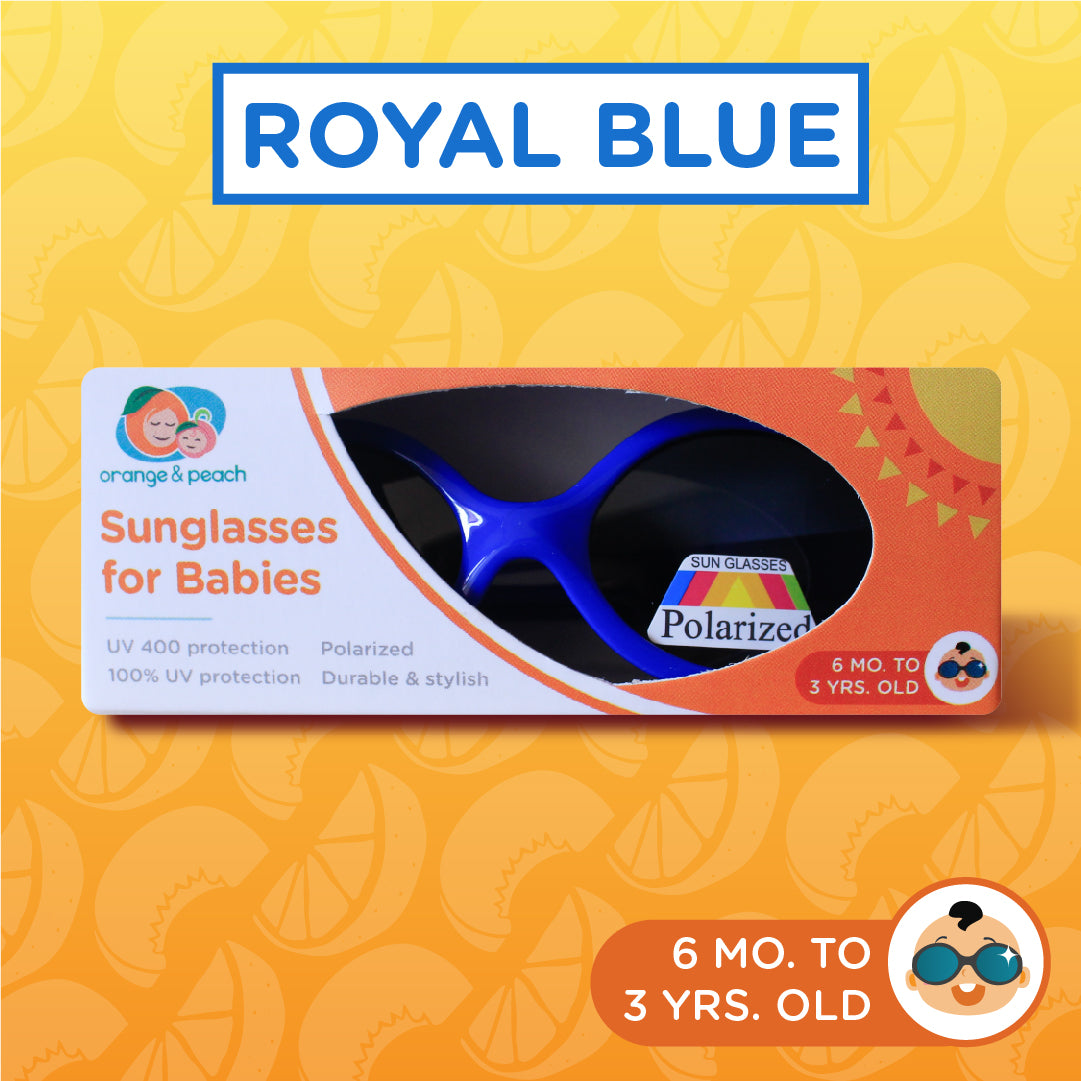 Orange and Peach Sunglasses for Babies with UV Sun Protection