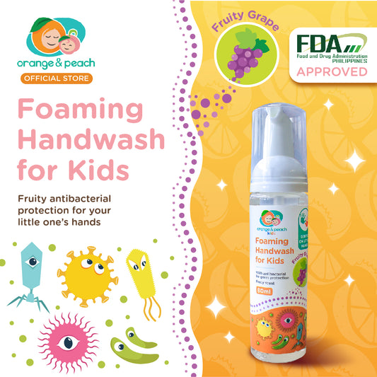 Orange and Peach Foaming Antibacterial Handwash for Kids 80ml