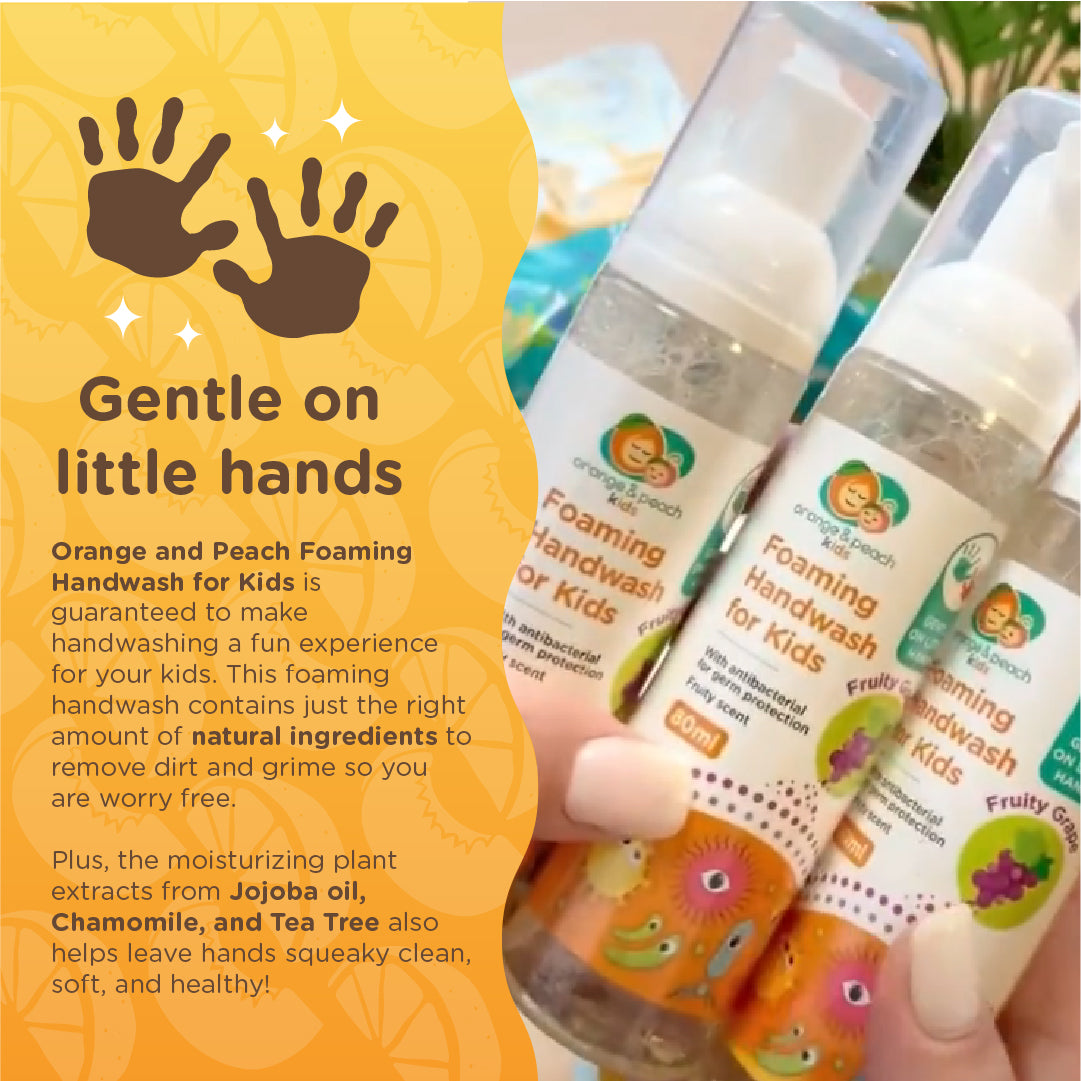 Orange and Peach Foaming Antibacterial Handwash for Kids 80ml