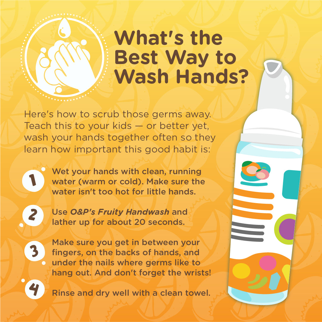 Orange and Peach Foaming Antibacterial Handwash for Kids 80ml