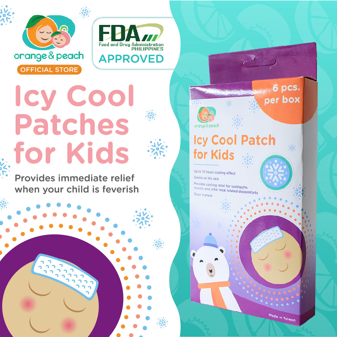 Orange and Peach Icy Cool Patch for Kids 6 pcs.