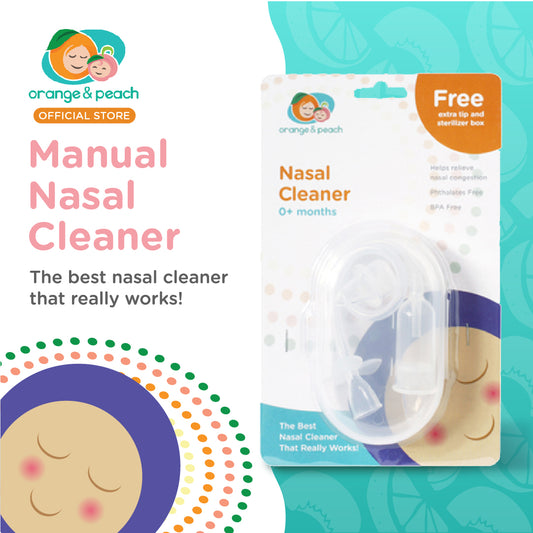 Orange and Peach Manual Nasal Cleaner