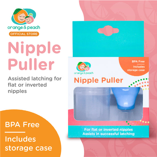 Orange and Peach Nipple Puller for Inverted or Flat Nipples