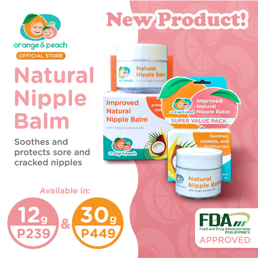 Orange and Peach Natural Nipple Balm